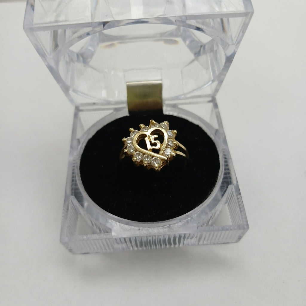 ANILLO CONMEMORATIVO ORO 14 K 3,60 GRMS (SEMINUEVO)