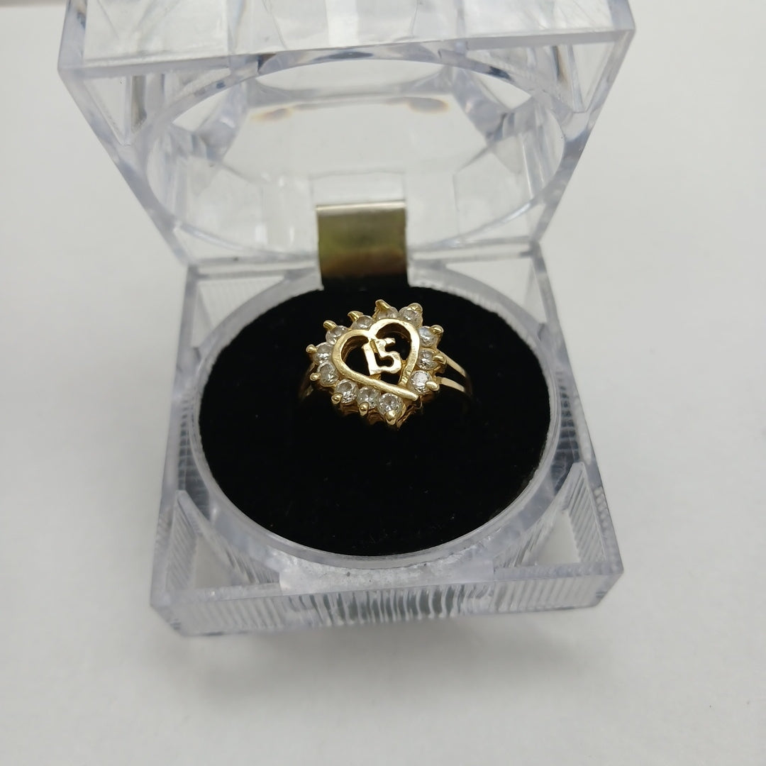 ANILLO CONMEMORATIVO ORO 14 K 3,60 GRMS (SEMINUEVO)