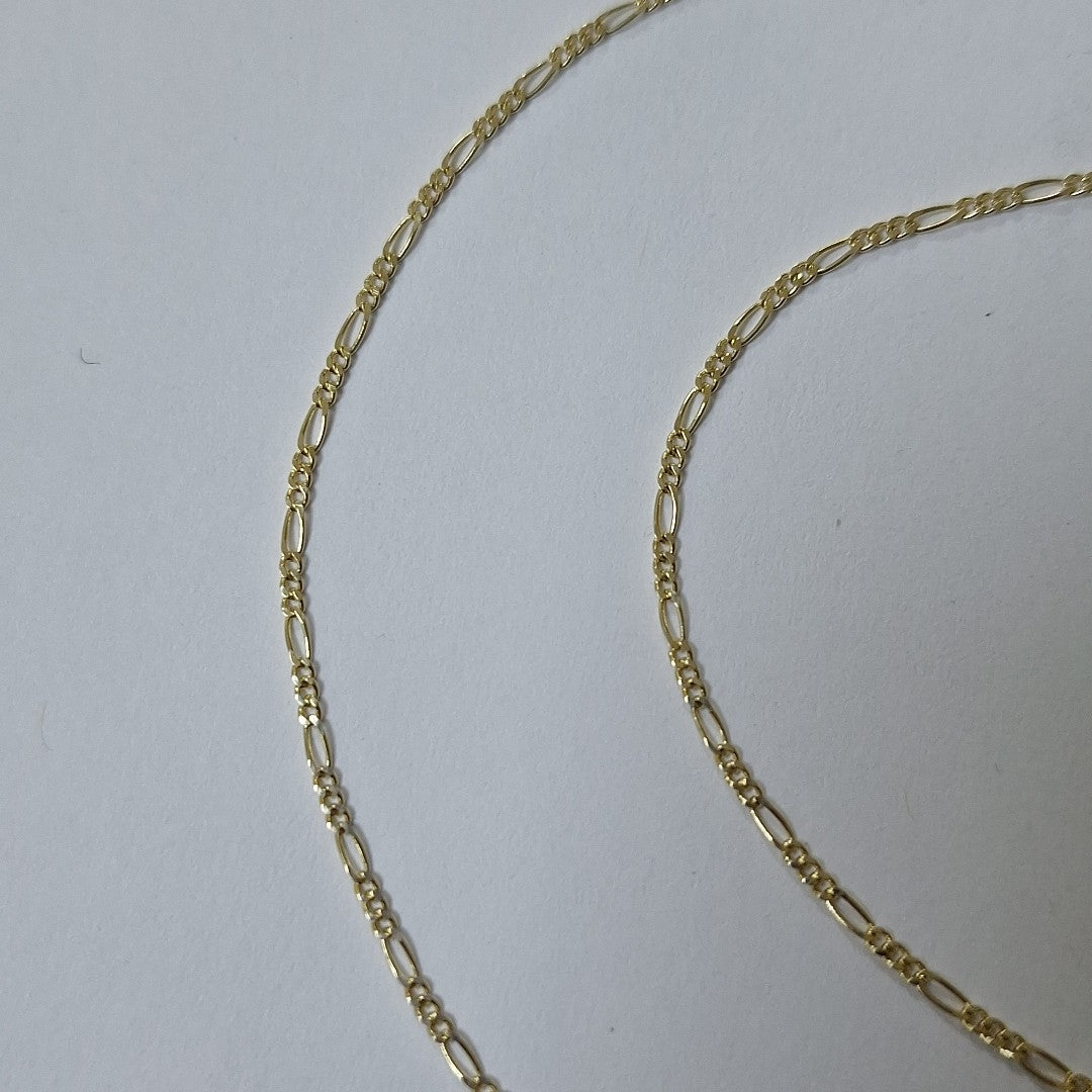 CADENAS TEJIDO 3X1 ORO 14K 55 CM 2.7 GR (NUEVO)