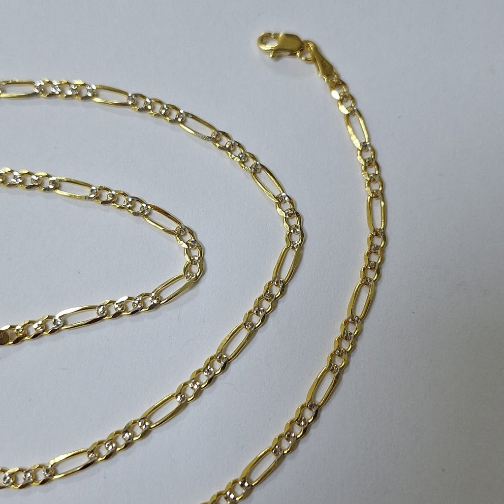 CADENAS 3X1 DIAMANTADA ORO 14K 55 CM 8.4 GR (NUEVO)