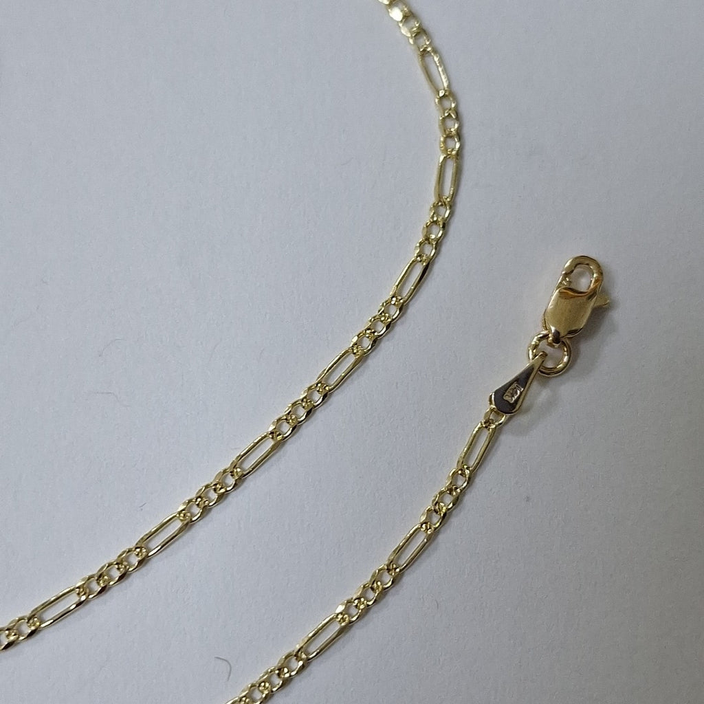 CADENAS 3X1 ORO 14K 55 CM 4 GR (NUEVO)