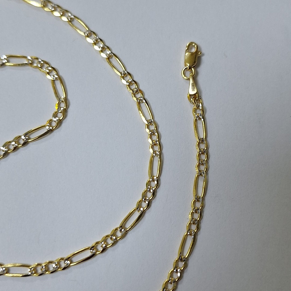CADENAS 3X1 DIAMANTADA ORO 14K 55 CM 8.6 GR (NUEVO)