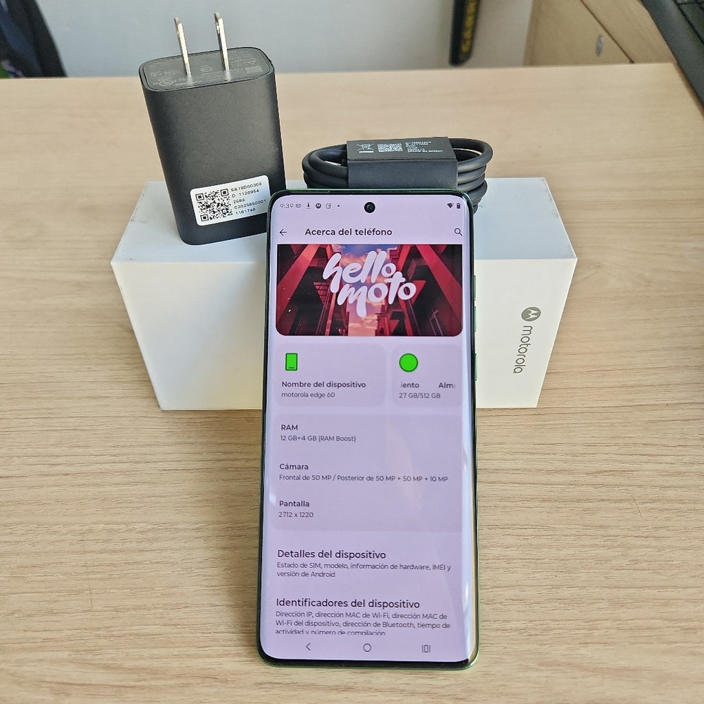 CELULAR MOTOROLA EDGE 60 XT2505-3 (2025) 512 GB 12 GB RAM (SEMINUEVO)