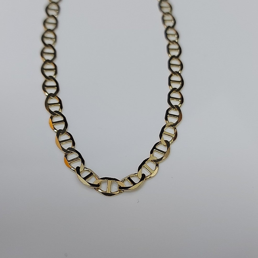 PULSERAS TEJIDO MARINERA ORO 14K 21 CM 3.4 GR (NUEVO)