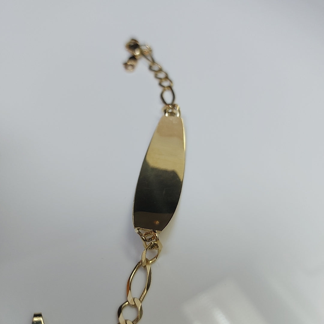 PULSERAS TEJIDO ESCLAVA 3X1 ORO 10K 21 CM 8.4 GR (NUEVO)