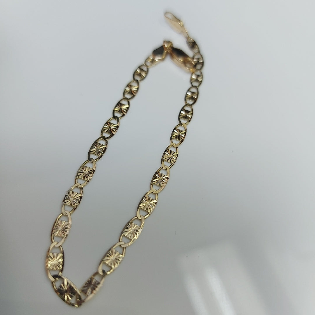 PULSERAS GUCHI ORO 14K 18 CM 2.9 GR (NUEVO)