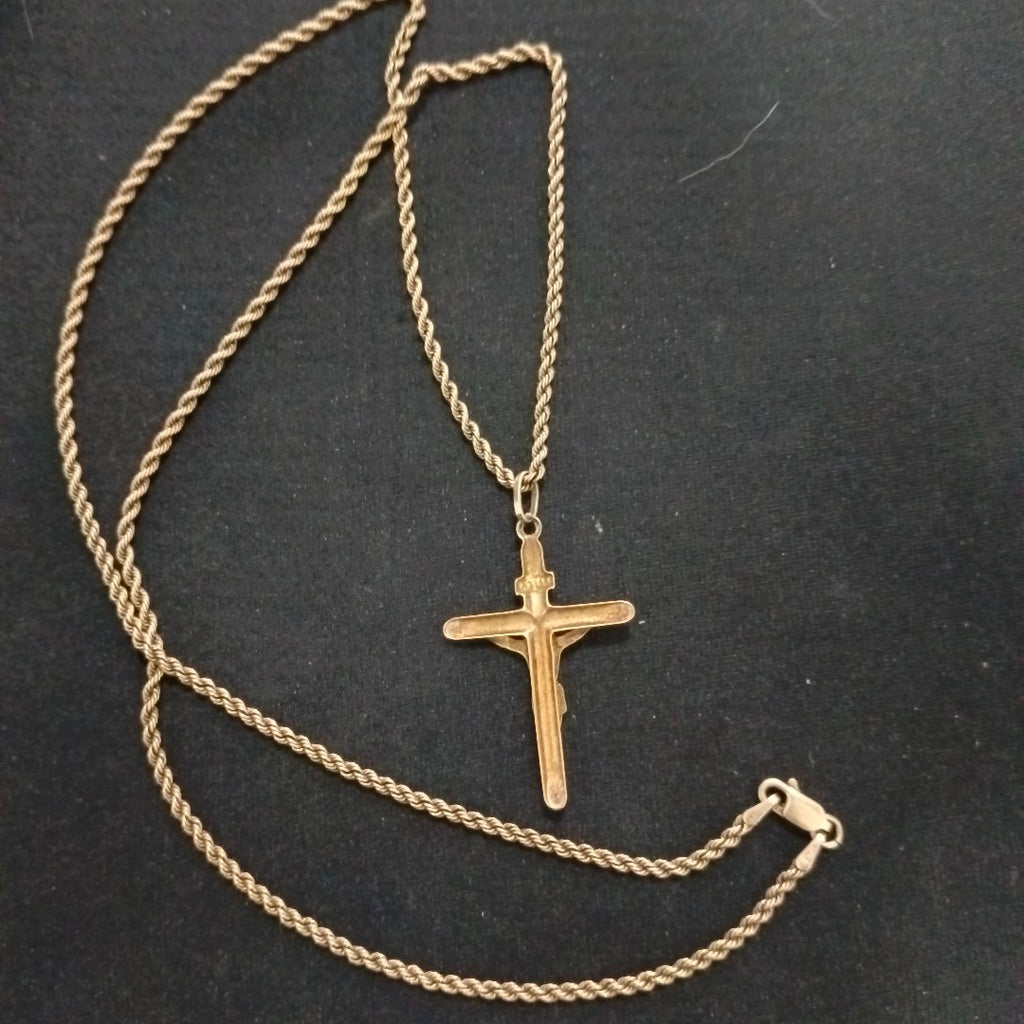 CADENA, CRUZ ORO 14 K 10.9 GRMS (SEMINUEVO)