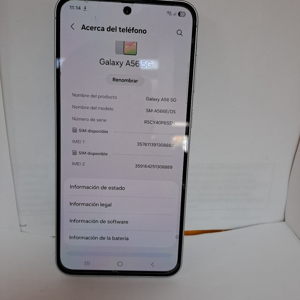 CELULAR SAMSUNG GALAXY A56 SM-A566E (2025) 256 GB 12 GB RAM (SEMINUEVO)