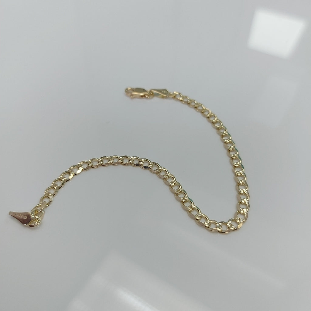 PULSERAS BARBADA ORO 14K 18 CM 4.6 GR (NUEVO)