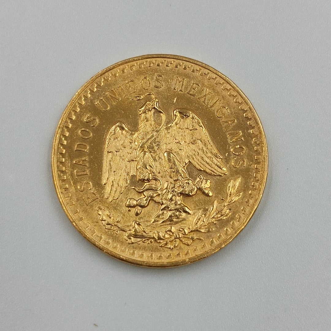 K1 41,60 GRMS 21 K IDENTIFICACIÓN MONEDA NOMINATIVA MONEDAS PESOS 50 PESOS (SEMINUEVO)