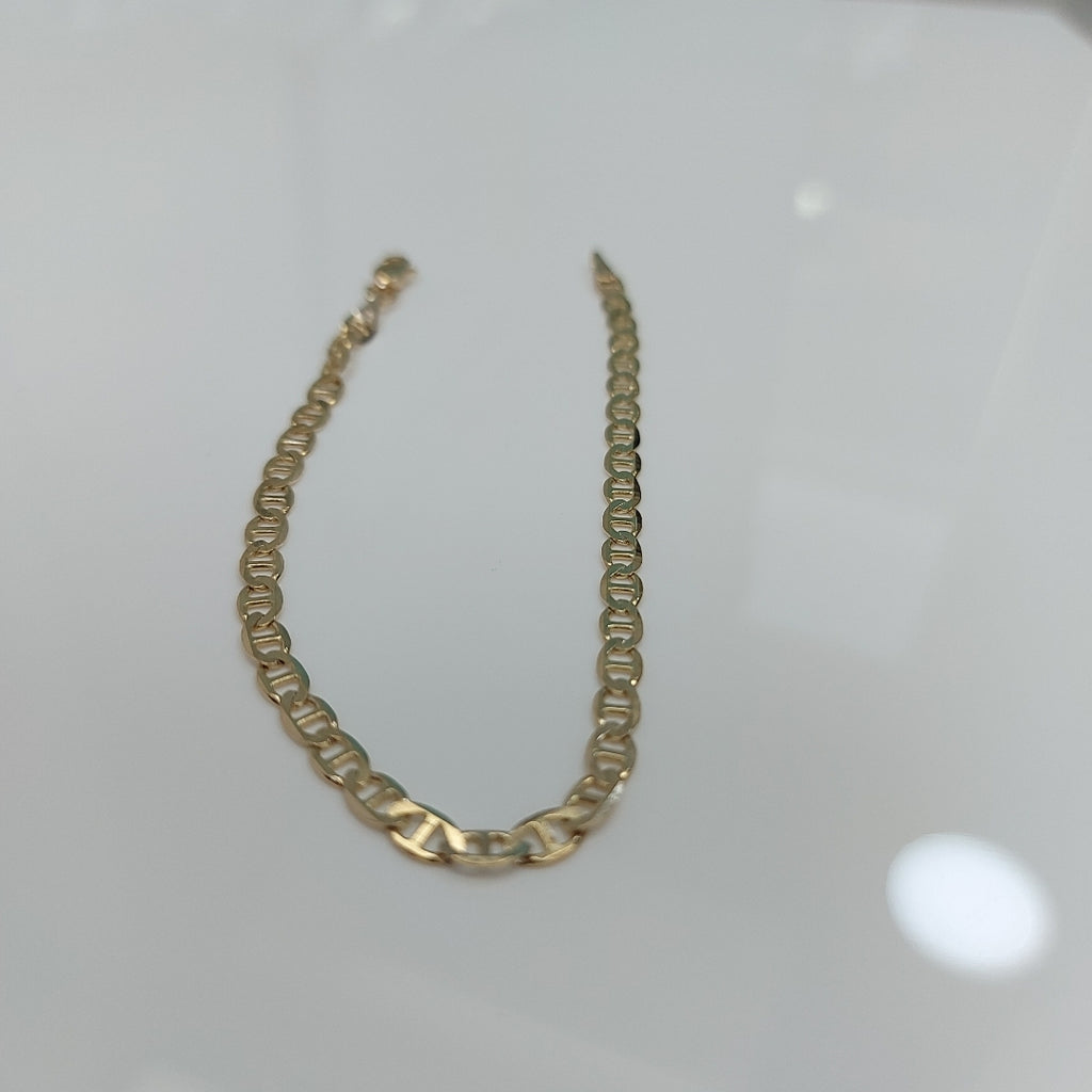 PULSERAS TEJIDO MARINERA ORO 14K 18 CM 2.9 GR (NUEVO)