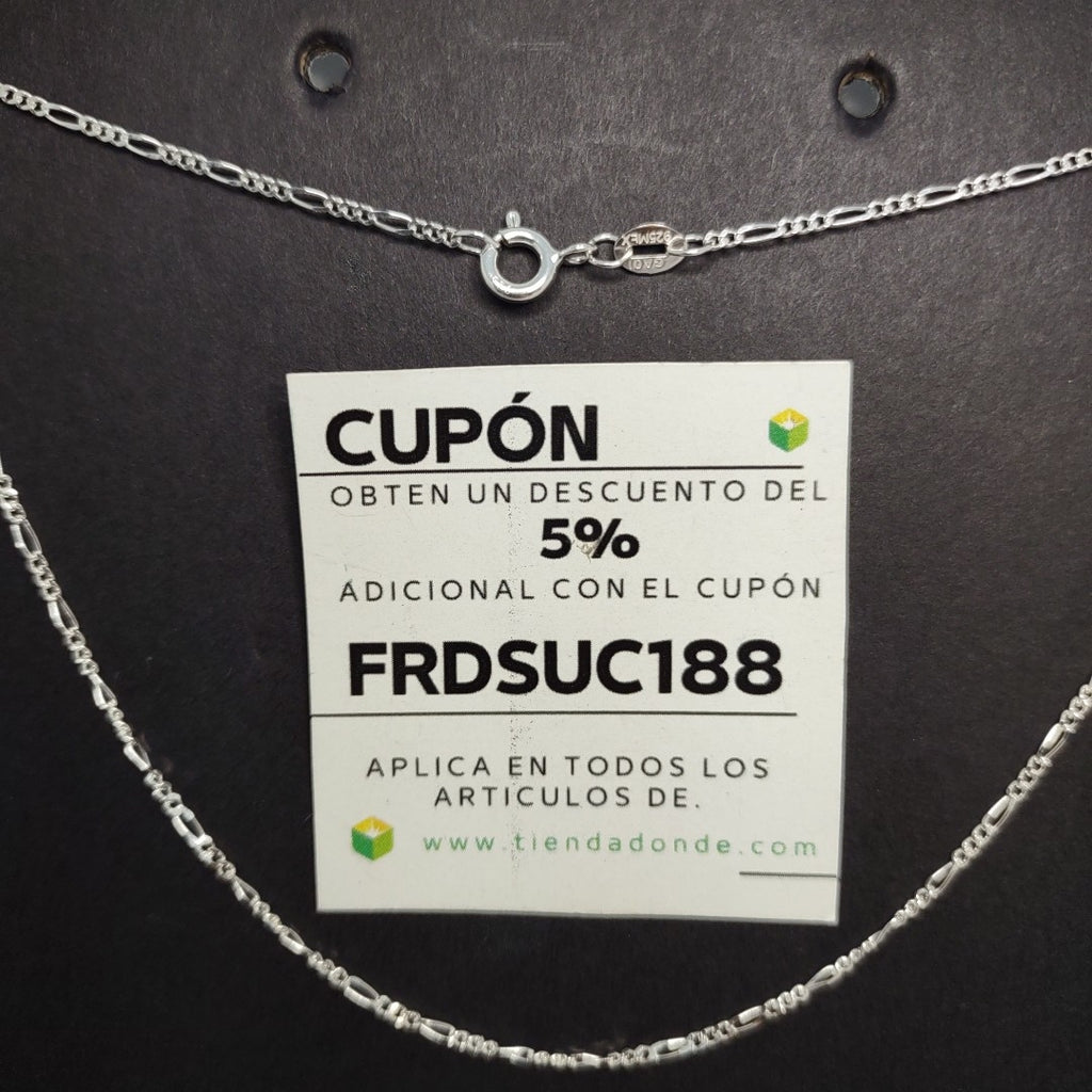 CADENA TEJIDO 3X1 PLATA .925 55 CM 2.3 GR (NUEVO)