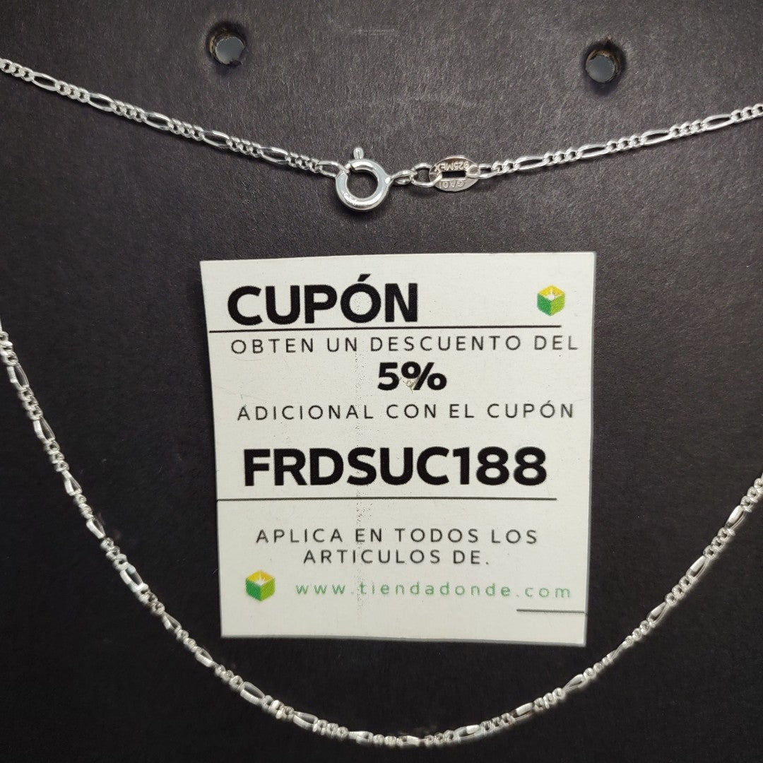 CADENA TEJIDO 3X1 PLATA .925 55 CM 2.3 GR (NUEVO)