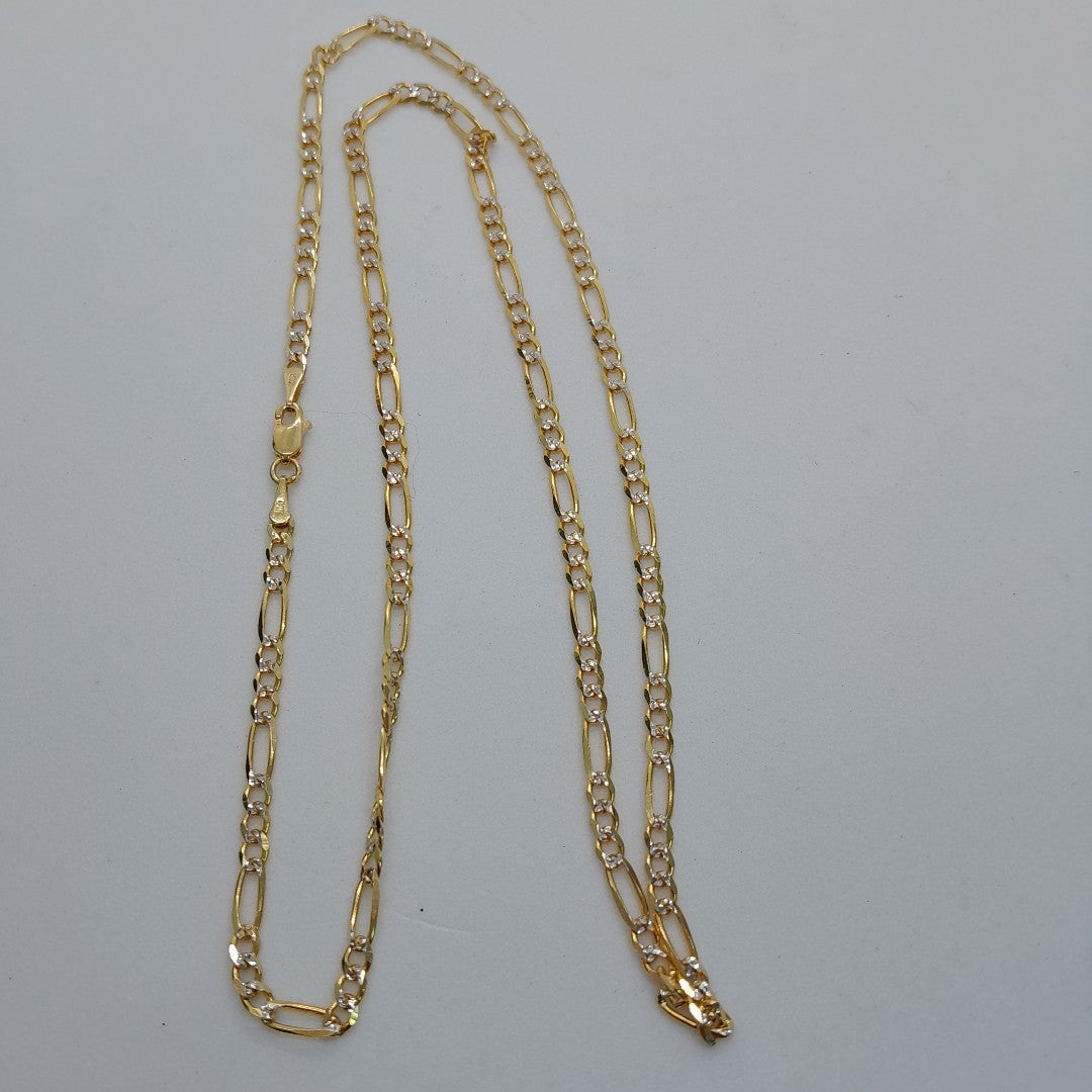 CADENAS 3X1 DIAMANTADA ORO 14K 55 CM 8.6 GR (NUEVO)