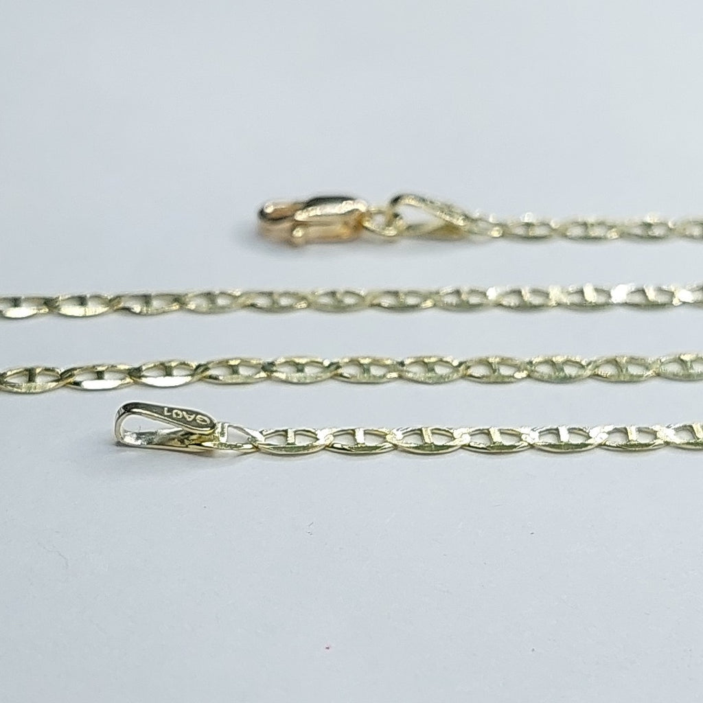 CADENAS TEJIDO GUCHI ORO 10K 60 CM 4.1 GR (NUEVO)