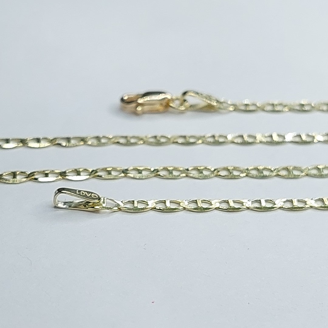 CADENAS TEJIDO GUCHI ORO 10K 60 CM 4.1 GR (NUEVO)