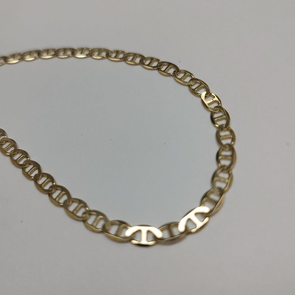 PULSERAS TEJIDO MARINERA ORO 14K 21 CM 3.5 GR (NUEVO)