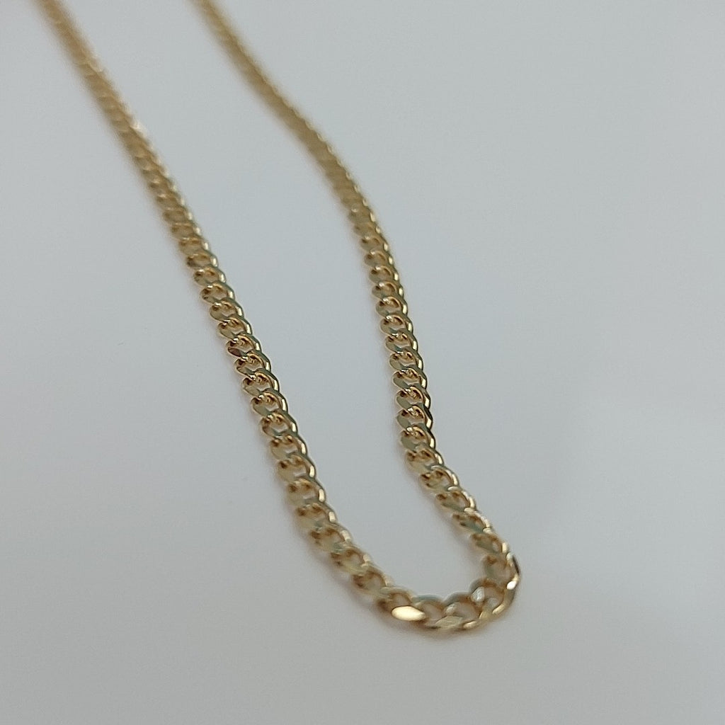 CADENAS TEJIDO BARBADA ORO 10K 50 CM 3.5 GR (NUEVO)