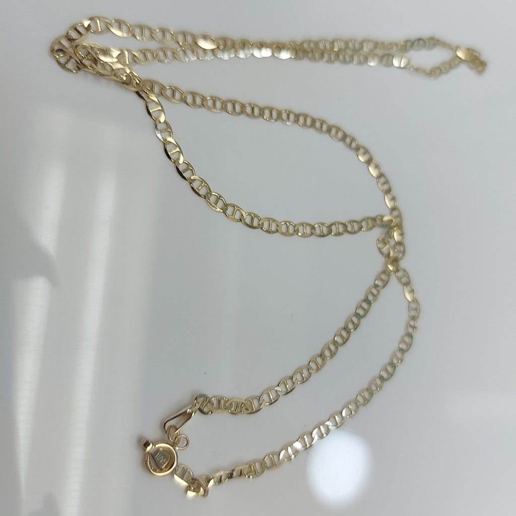 CADENAS TEJIDO GUCHI ORO 10K 55 CM 4.2 GR (NUEVO)