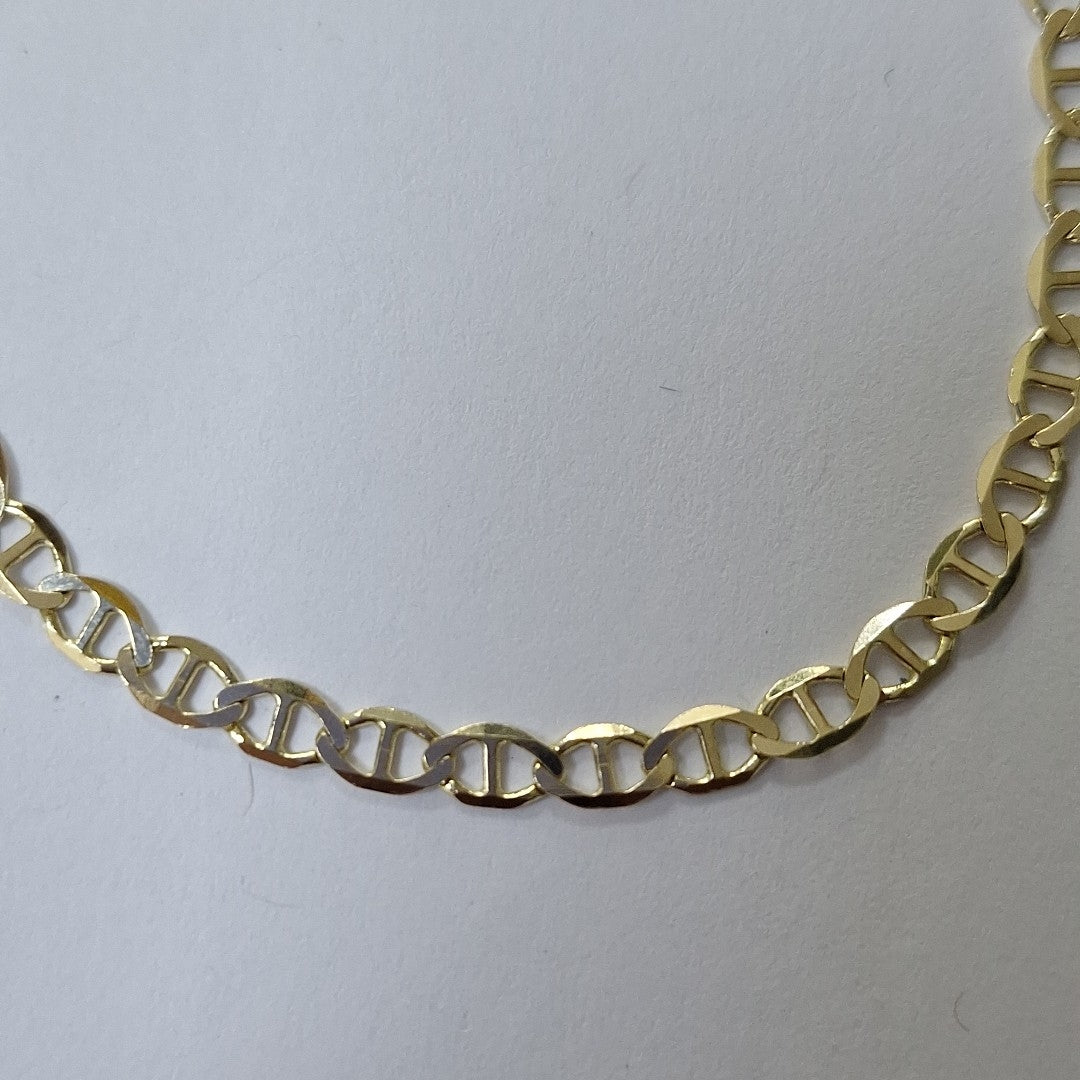 PULSERAS TEJIDO MARINERA ORO 14K 18 CM 2.9 GR (NUEVO)