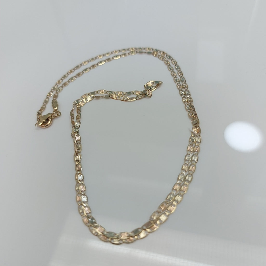 CADENAS TEJIDO GUCHI ORO 10K 60 CM 3.2 GR (NUEVO)