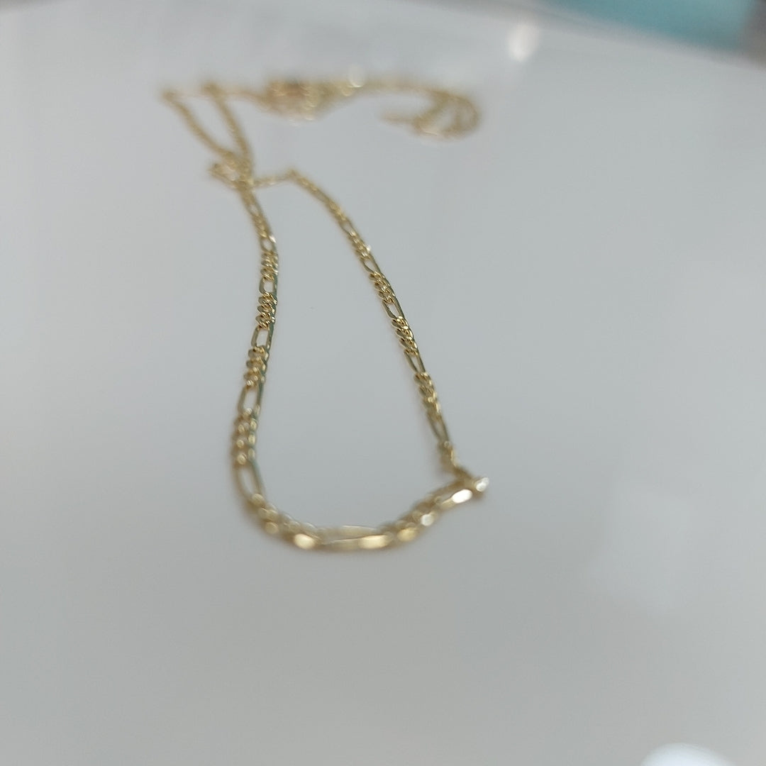 CADENAS 3X1 ORO 14K 55 CM 4 GR (NUEVO)
