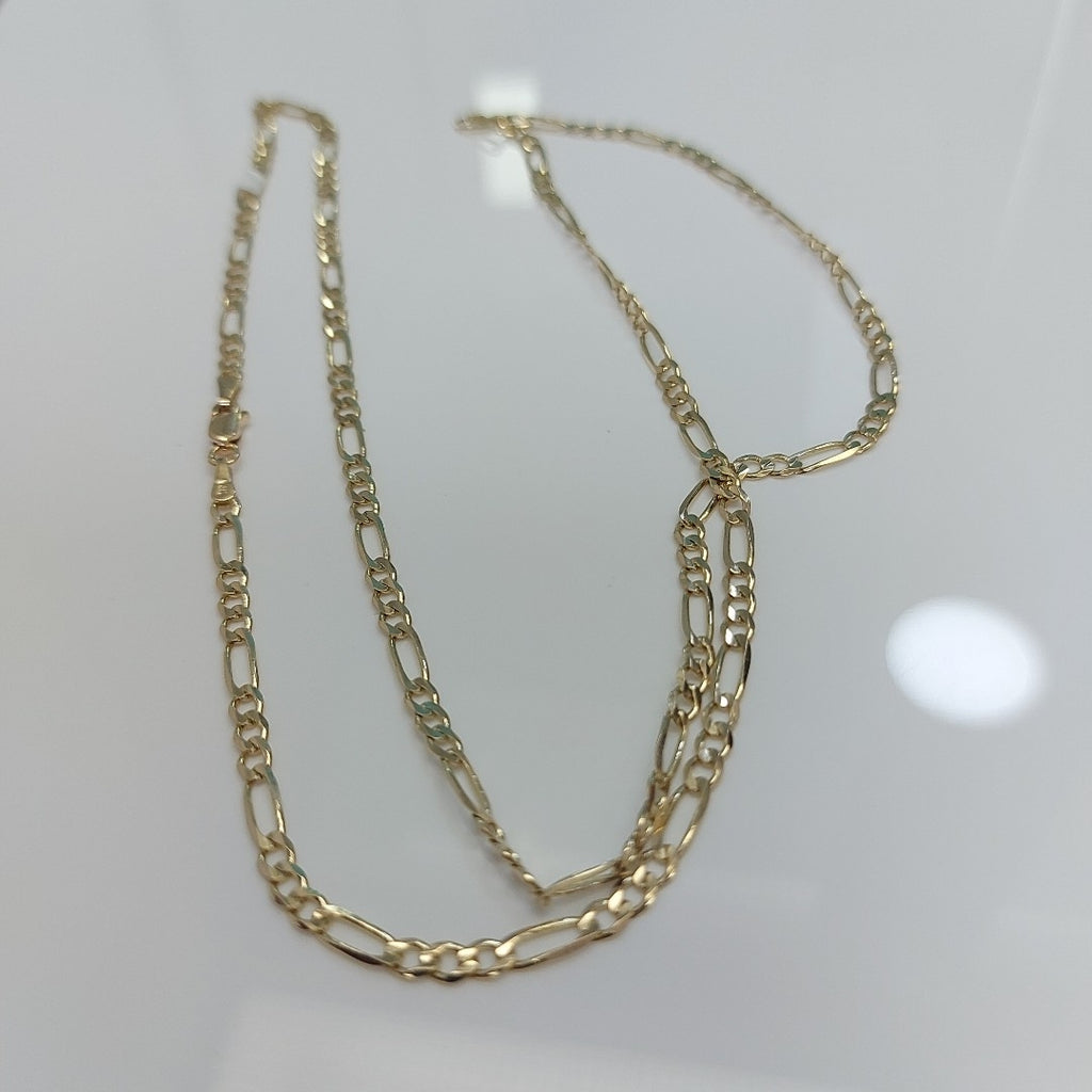 CADENAS 3X1 ORO 14K 60 CM 8.5 GR (NUEVO)