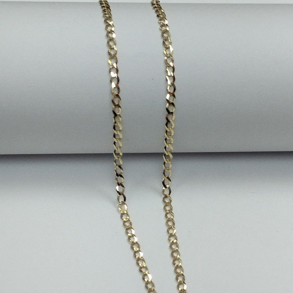 CADENAS TEJIDO BARBADA ORO 14K 60 CM 5.4 GR (NUEVO)