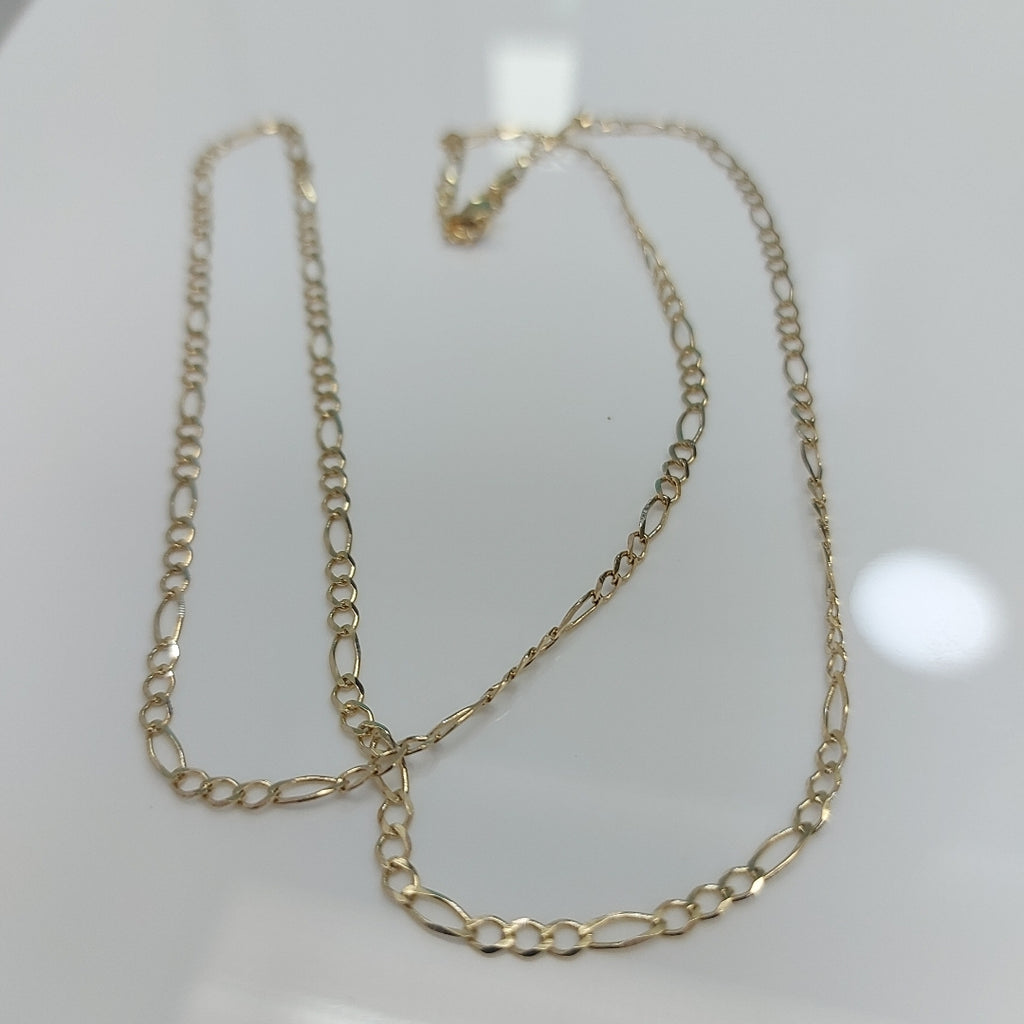 CADENAS TEJIDO 3X1 ORO 10K 60 CM 4.4 GR (NUEVO)