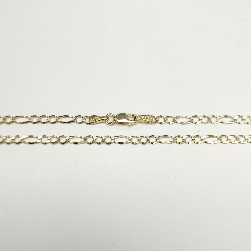 CADENAS TEJIDO 3X1 ORO 10K 60 CM 4.4 GR (NUEVO)