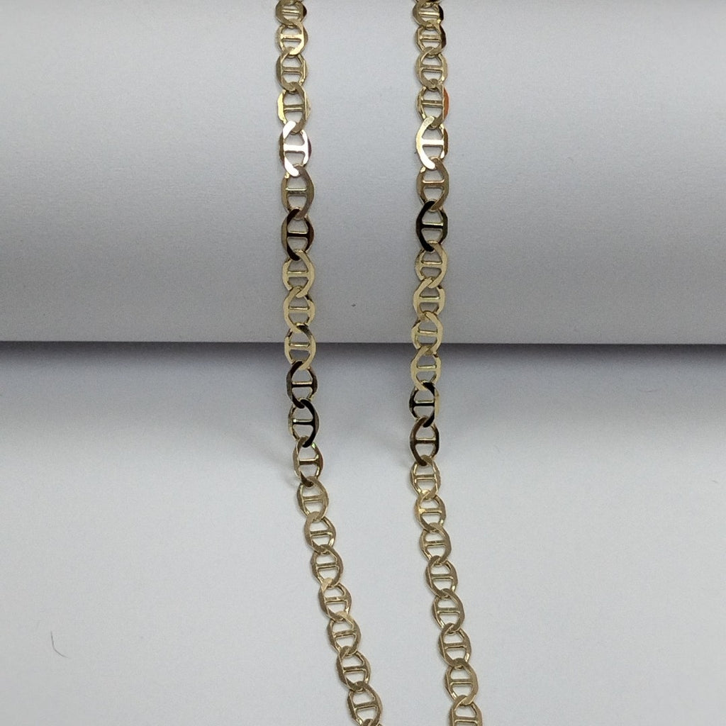 CADENAS TEJIDO MARINERA ORO 14K 60 CM 8.8 GR (NUEVO)