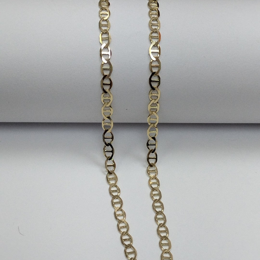 CADENAS TEJIDO MARINERA ORO 14K 60 CM 8.8 GR (NUEVO)