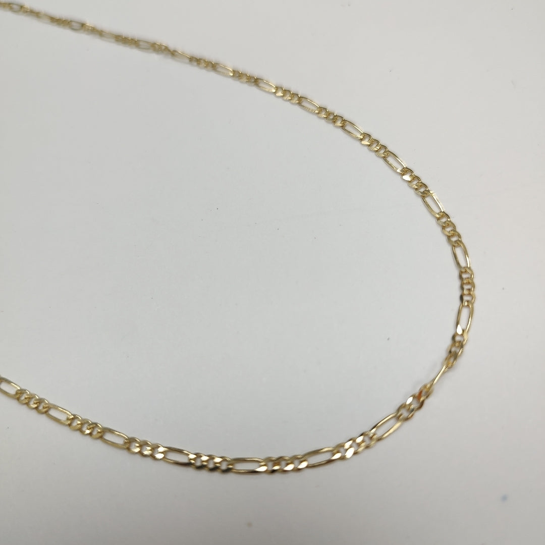 CADENAS TEJIDO 3X1 ORO 10K 50 CM 2.9 GR (NUEVO)