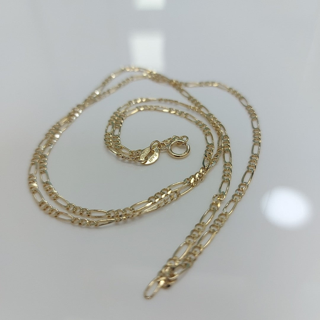 CADENAS TEJIDO 3X1 ORO 10K 55 CM 3.2 GR (NUEVO)