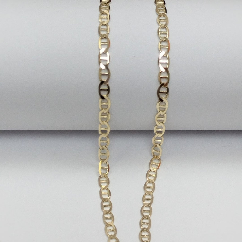 CADENAS TEJIDO MARINERA ORO 14K 50 CM 7.5 GR (NUEVO)