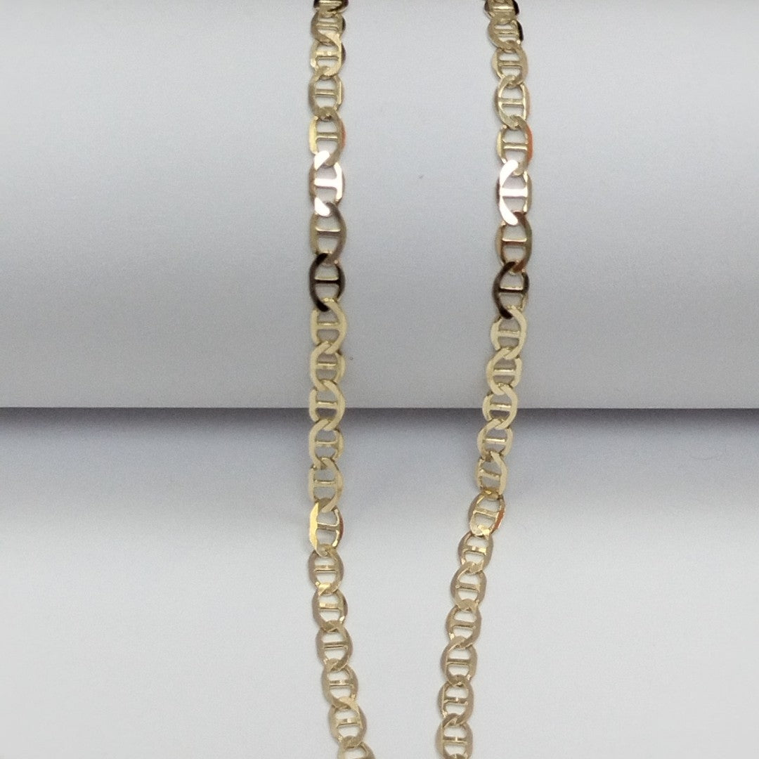 CADENAS TEJIDO MARINERA ORO 14K 50 CM 7.5 GR (NUEVO)