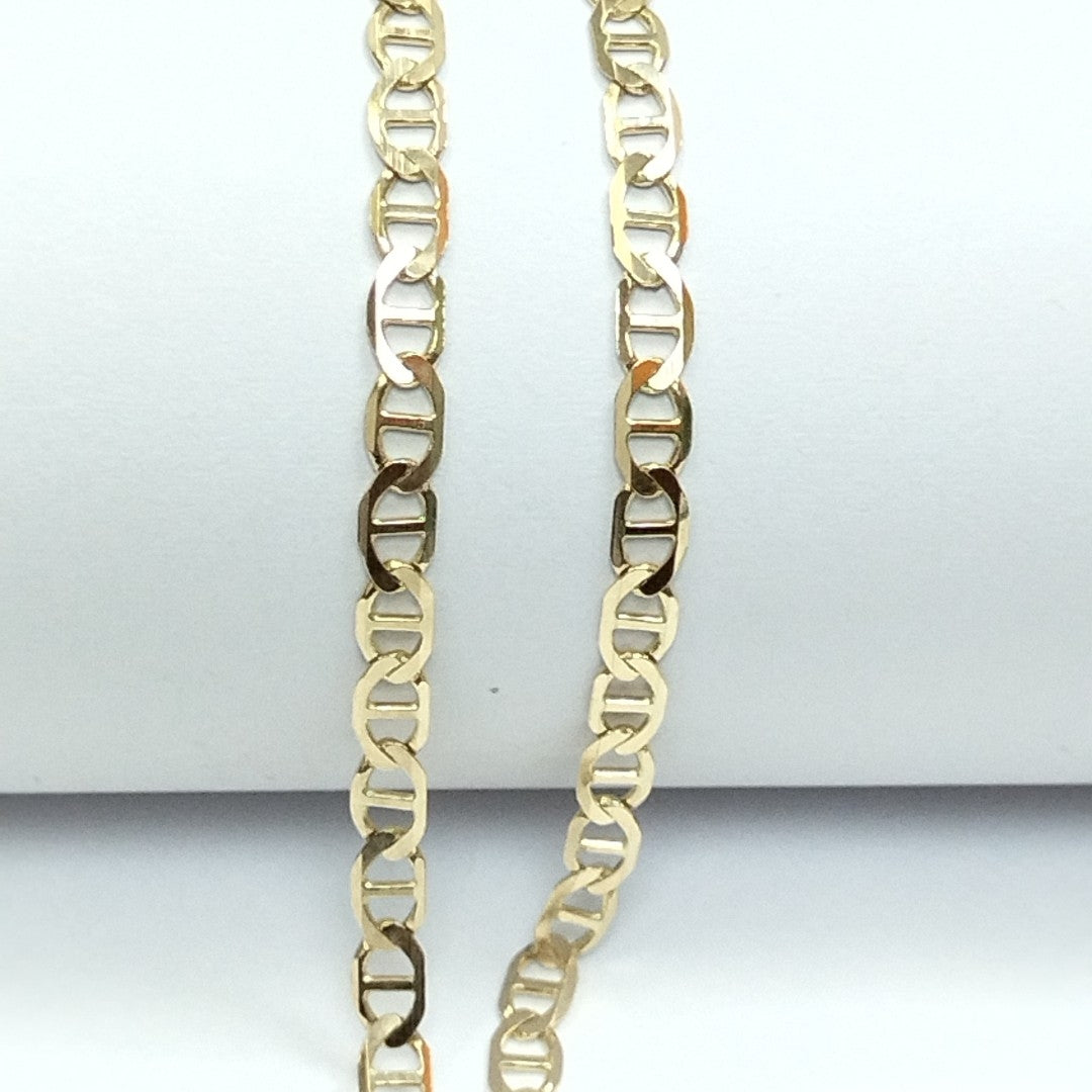 CADENAS TEJIDO MARINERA ORO 14K 55 CM 7.8 GR (NUEVO)