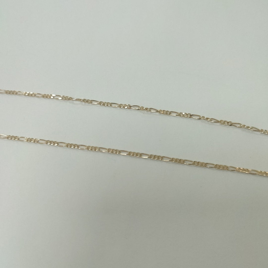 CADENAS TEJIDO 3X1 ORO 14K 55 CM 2.6 GR (NUEVO)