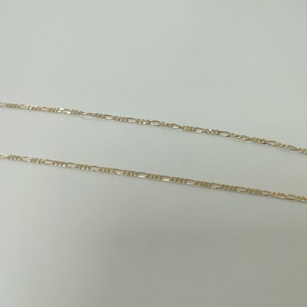 CADENAS TEJIDO 3X1 ORO 14K 55 CM 2.6 GR (NUEVO)