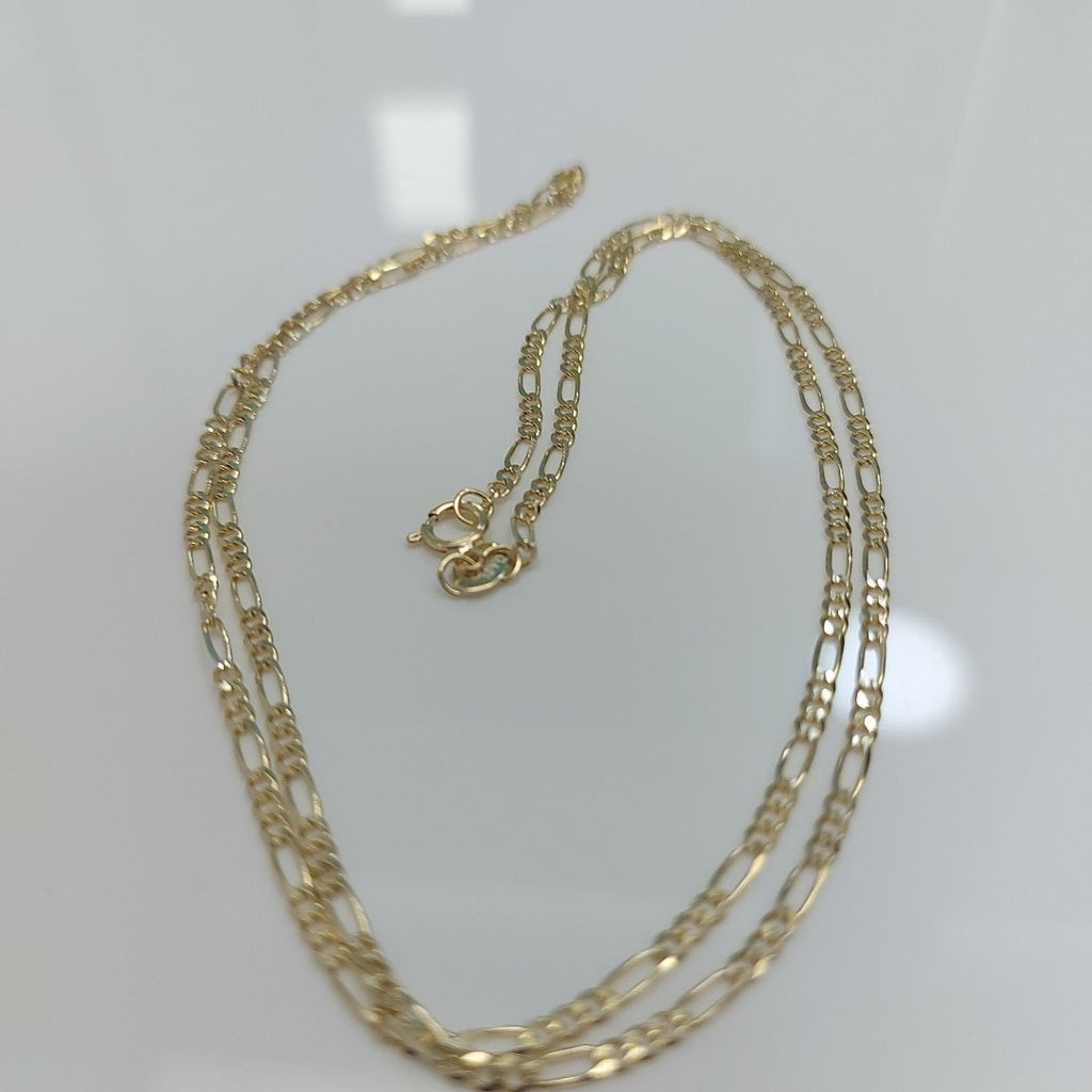 CADENAS TEJIDO 3X1 ORO 10K 55 CM 3.2 GR (NUEVO)
