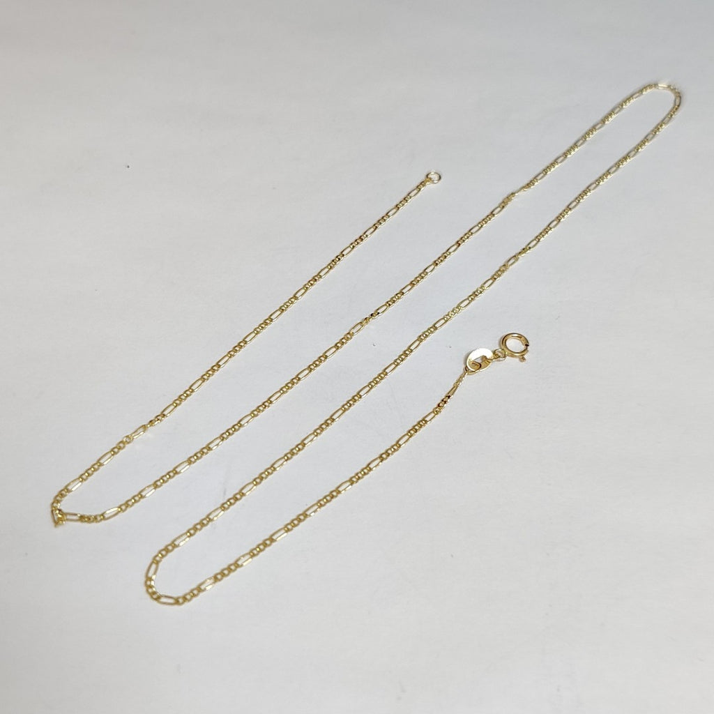 CADENAS TEJIDO 3X1 ORO 14K 55 CM 2.4 GR (NUEVO)