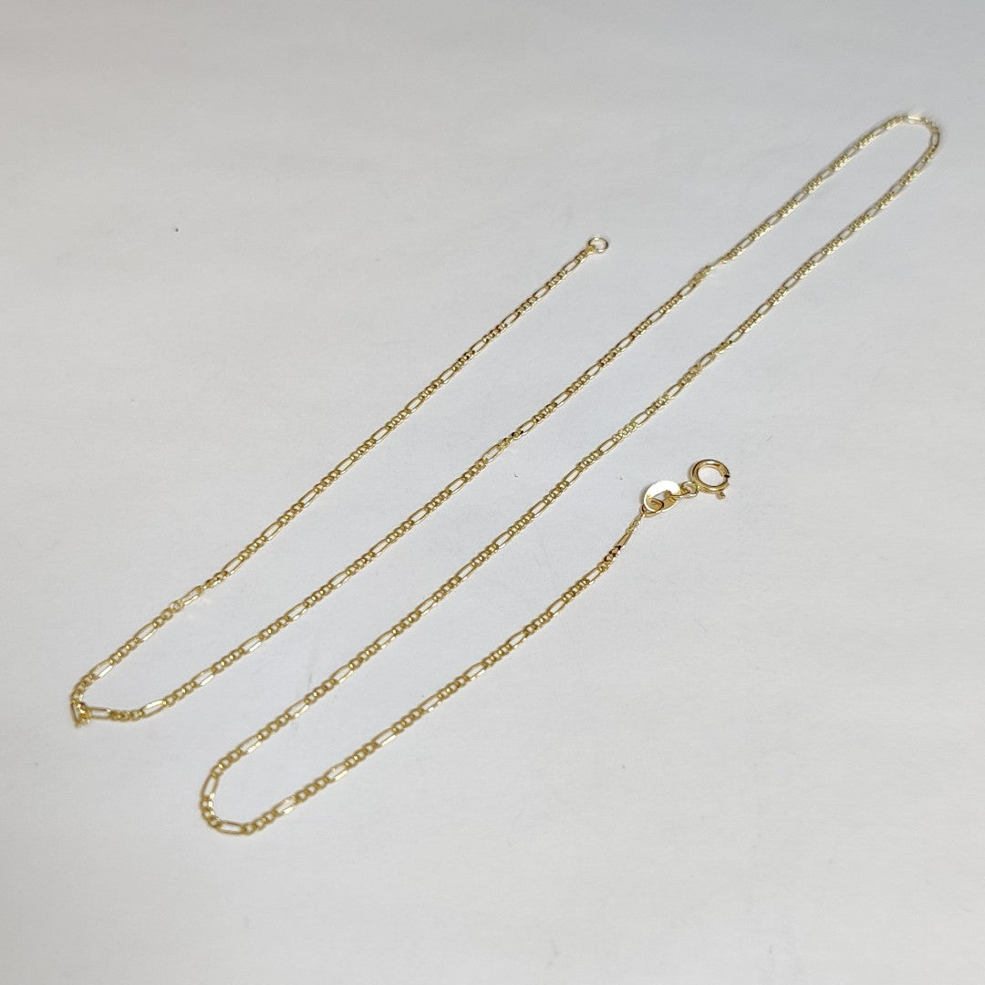 CADENAS TEJIDO 3X1 ORO 14K 55 CM 2.4 GR (NUEVO)