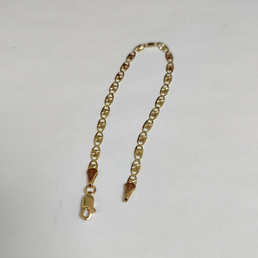 PULSERAS GUCHI ORO 14K 18 CM 2.8 GR (NUEVO)