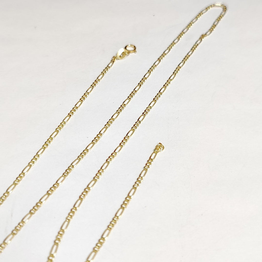 CADENAS TEJIDO 3X1 ORO 10K 55 CM 3.2 GR (NUEVO)