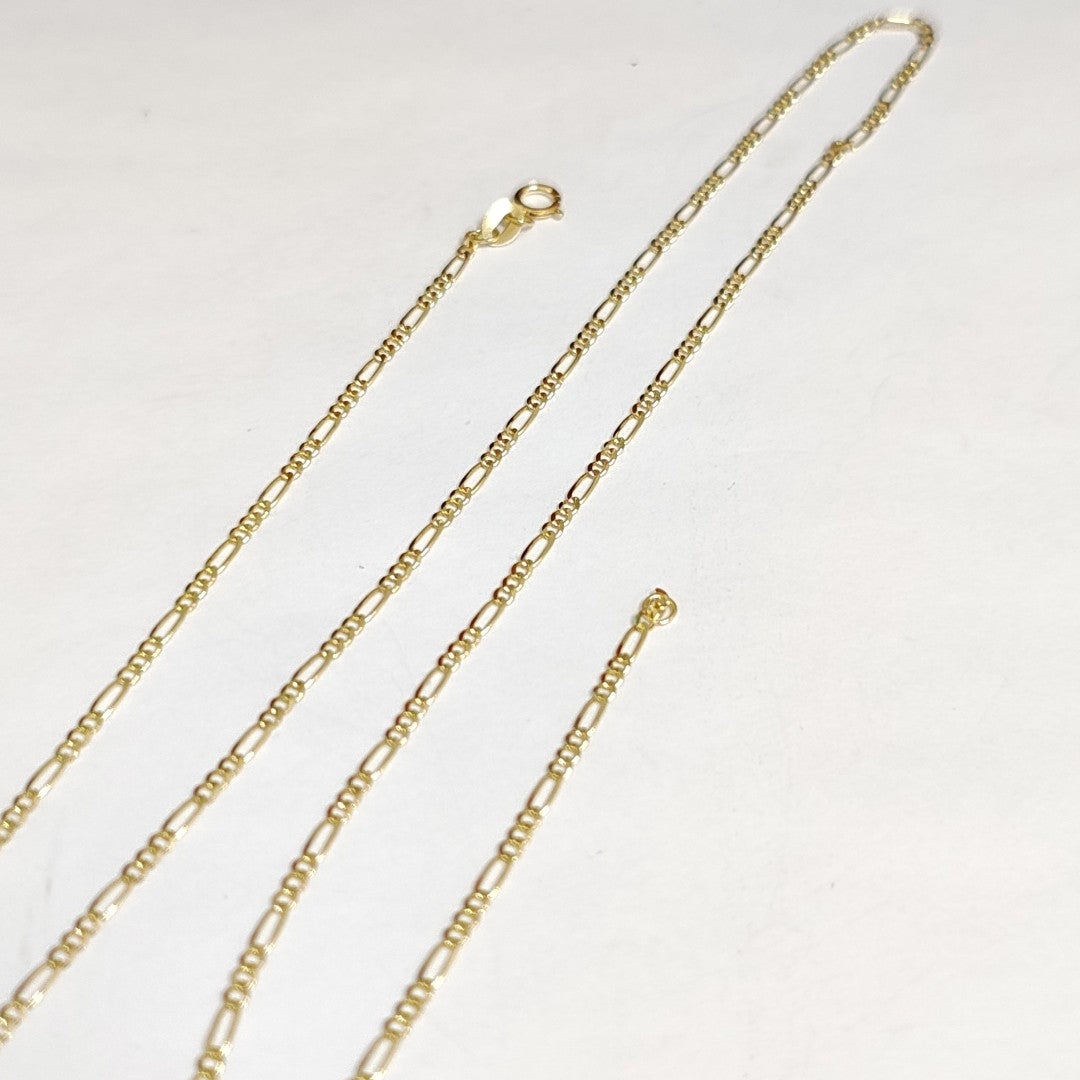 CADENAS TEJIDO 3X1 ORO 10K 55 CM 3.2 GR (NUEVO)