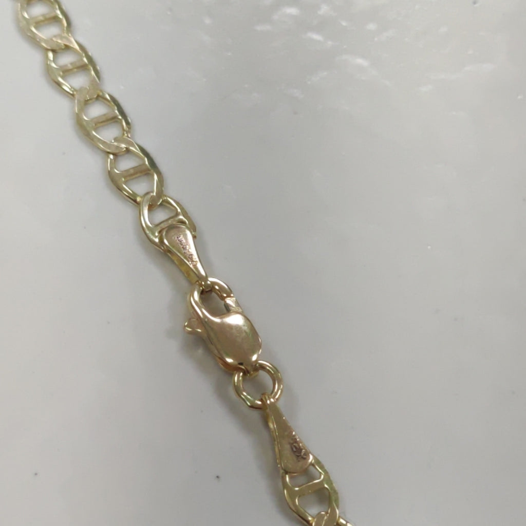CADENAS TEJIDO MARINERA ORO 14K 55 CM 8 GR (NUEVO)