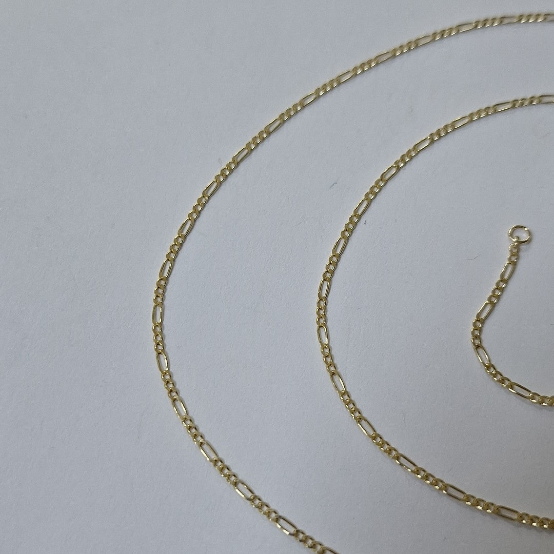 CADENAS TEJIDO 3X1 ORO 14K 55 CM 2.3 GR (NUEVO)