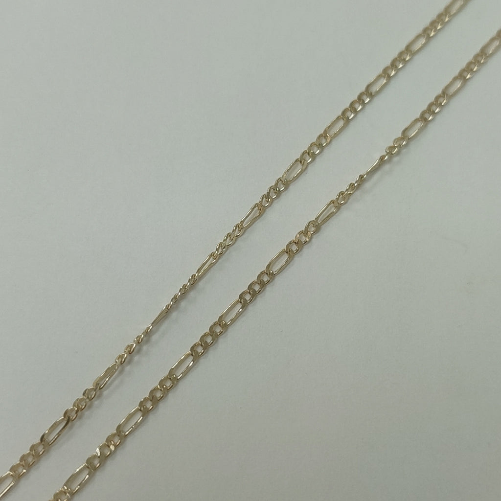 CADENAS TEJIDO 3X1 ORO 14K 55 CM 2.4 GR (NUEVO)