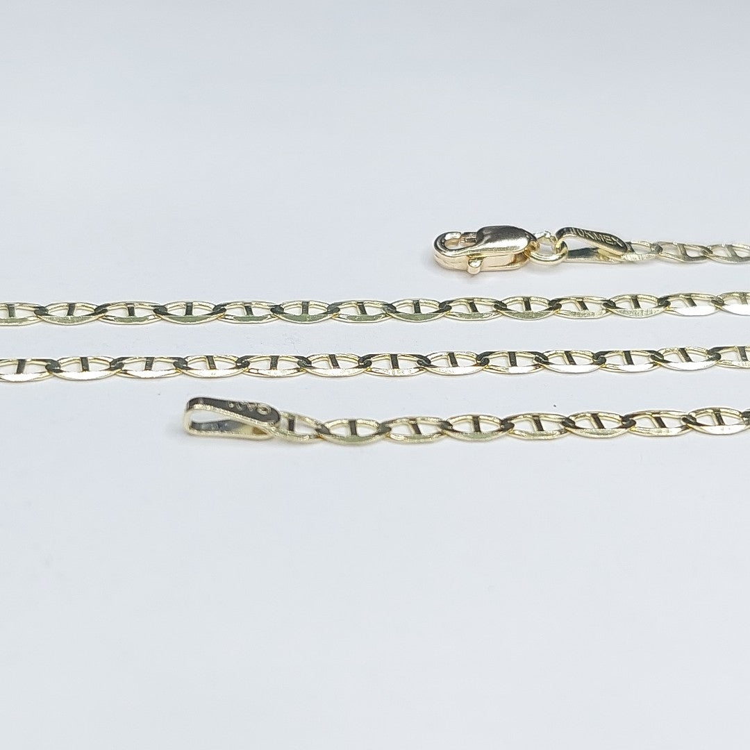 CADENAS TEJIDO GUCHI ORO 10K 55 CM 3.9 GR (NUEVO)