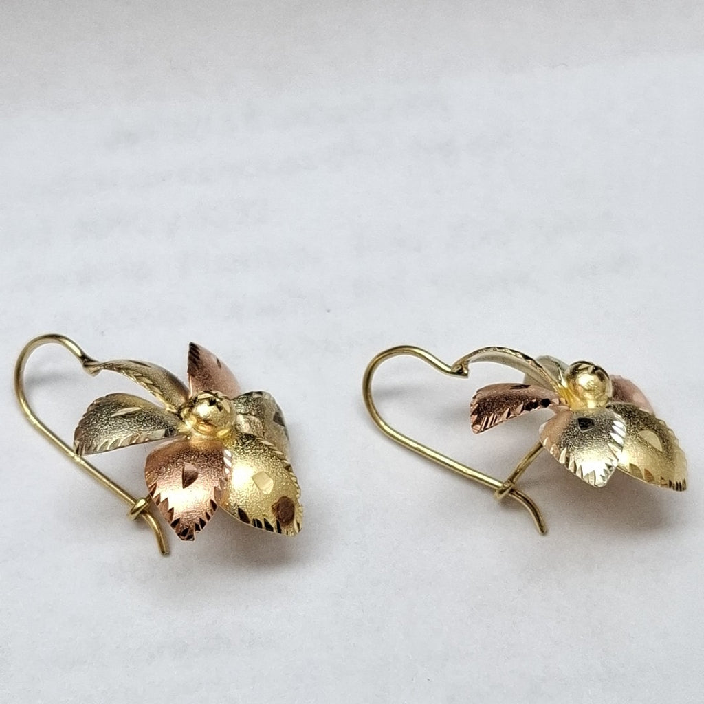 ARETES PAR ORO 14 K 5,00 GRMS (SEMINUEVO)